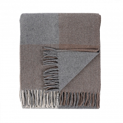 3Картинка Плед Herritage of Scotland Block Check Herringbone Light Natural