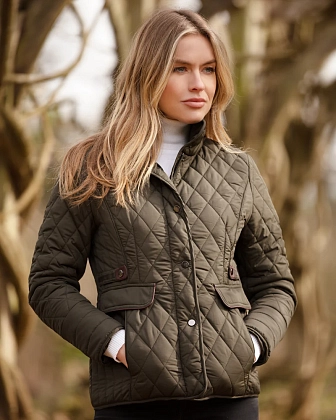 5Картинка Женская стеганая куртка Oxford Blue Maya Green