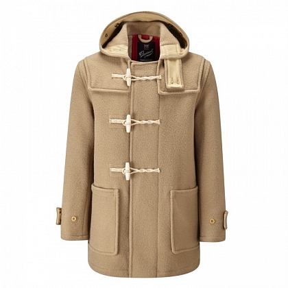 2Картинка Gloverall Men's Union Jack Mid Monty Duffle Coat Camel