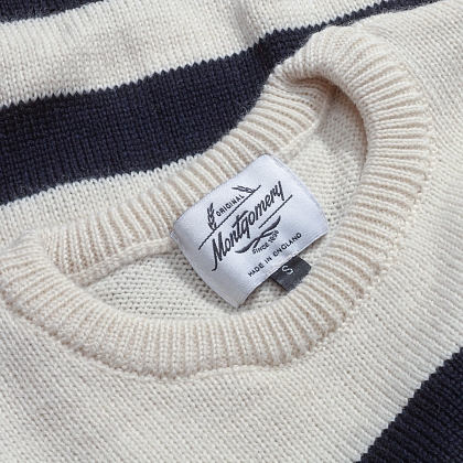 5Картинка Свитер Original Montgomery Womens Breton Ecru/Navy