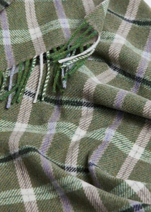3Картинка Foxford Green and Mink Lambswool Scarf