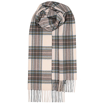 2Картинка  Lochcarron Bowhill Stewart Blue Dress Tartan Lambswool Scarf