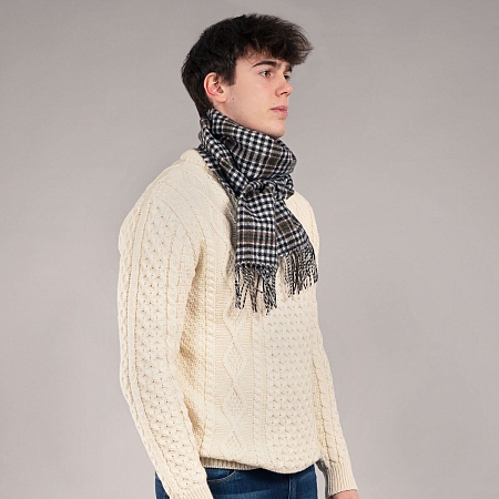 Lochcarron Bowhill Burns Check Lambswool Scarf