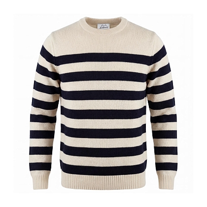 2Картинка Свитер Original Montgomery Mens Breton Ecru/Navy