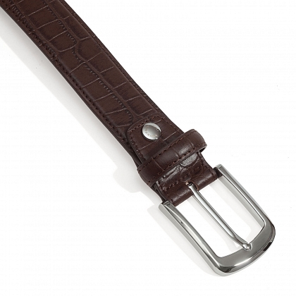 3Картинка Ремень Pourchet Brown Croco Belt