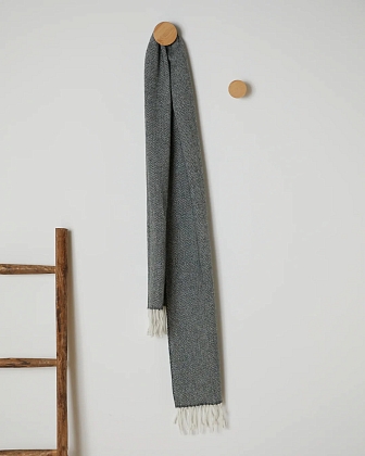 3Картинка Foxford Mallard Herringbone Lambswool Scarf