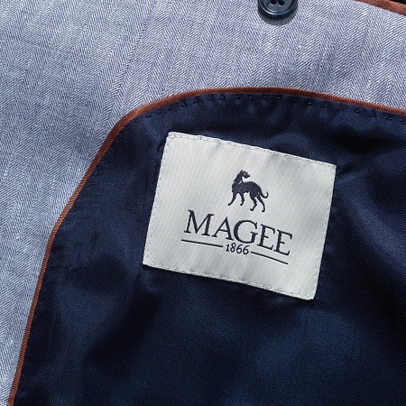 Пиджак Magee Clady Blue Herringbone