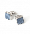 Hawes & Curtis Blue Square Dogstooth Cufflinks