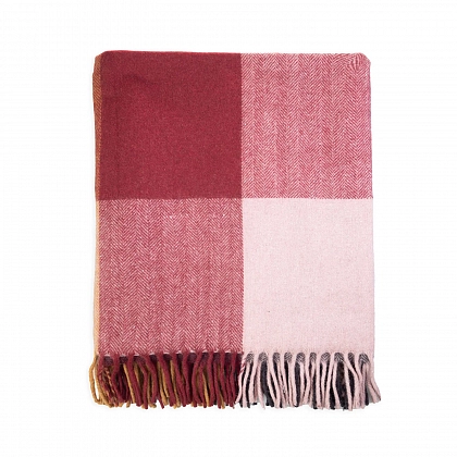 4Картинка Плед Herritage of Scotland Block Check Herringbone Light Spice