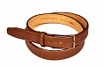 British Belt Burley Leather Dark Tan