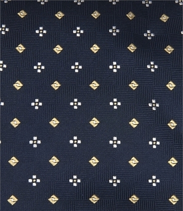 3Картинка Галстук Hawes & Curtis Navy and Yellow Neat Squares Tie
