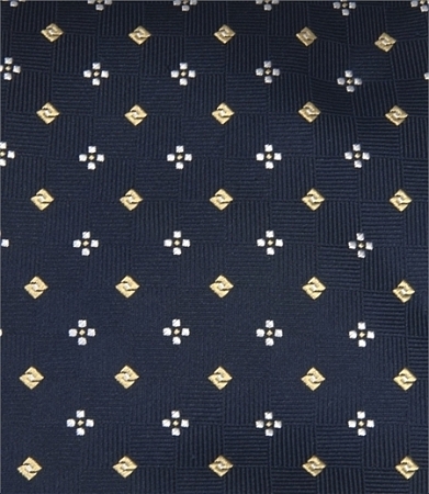 Hawes & Curtis Navy and Yellow Neat Squares Tie