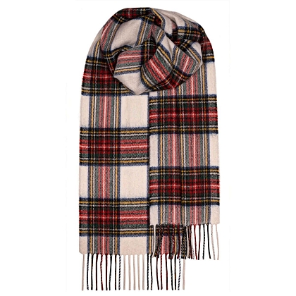 2Картинка Lochcarron Bowhill Stewart Dress Modern Tartan Lambswool Scarf