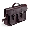 14.5-inch Classic Satchel Marsala Red