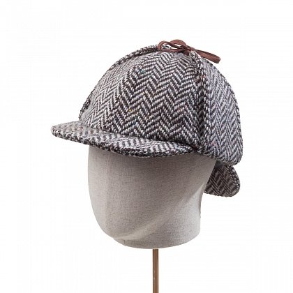 2Картинка Черно-белая шляпа Hanna Hats Sherlock