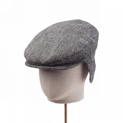 2Картинка Темно-серая плоская кепка Hanna Hats Vintage Ear Flap