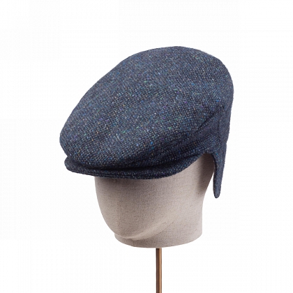 2Картинка Темно-голубая плоская кепка Hanna Hats Vintage Ear Flap