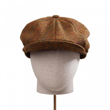 3Картинка Горчичная кепка восьмиклинка Hanna Hats Newsboy