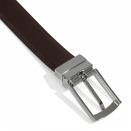 Pourchet Black/Brown Double Side Belt