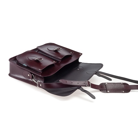 14.5-inch Classic Satchel Marsala Red